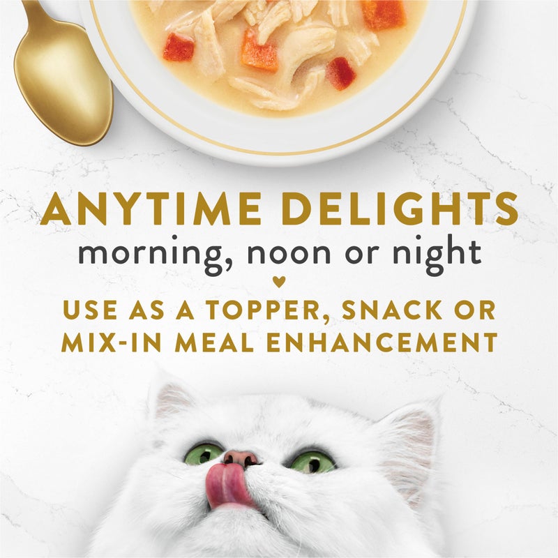 Fancy Feast Purina Fancy Feast Lickable Wet Cat Food Broth Topper, Creamy With Chicken and Vegetables - (Pack of 16) 1.4 oz. Pouches - Image 4